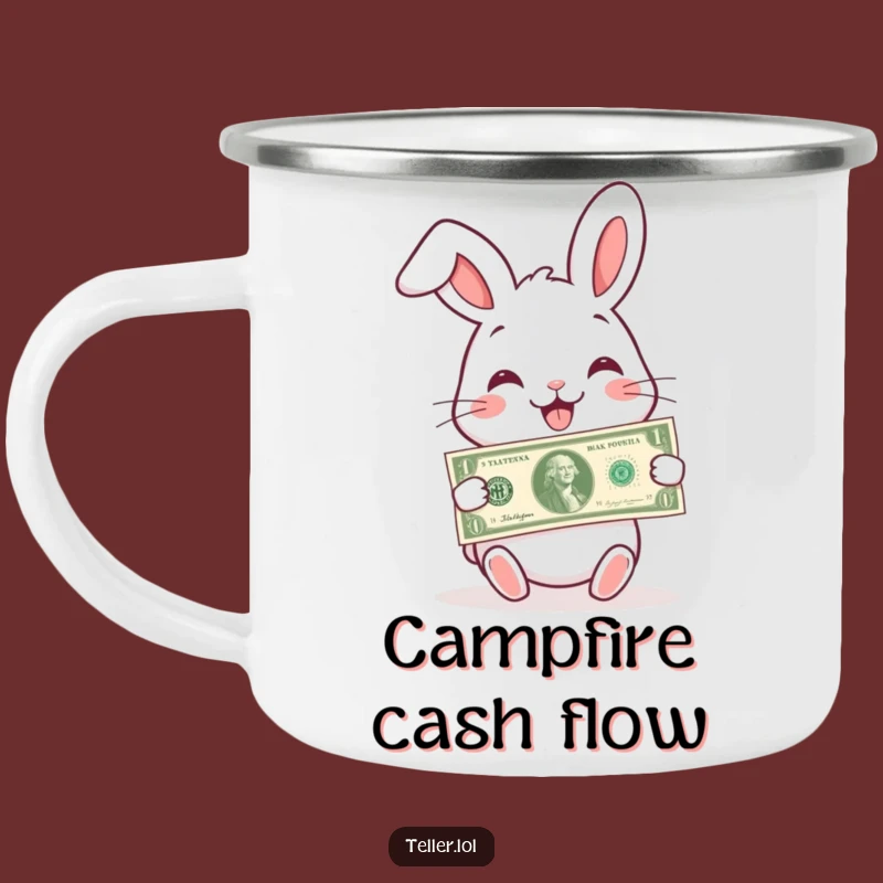 Funny Rabbit Camping Mug: Charming Gifter, Outdoor Fun & Humorous Gift