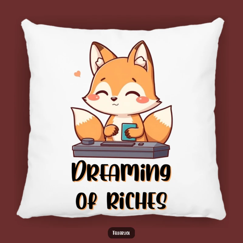Funny Fox Pillow: Cozy Transaction Comfort, Your Perfect Humorous Gift