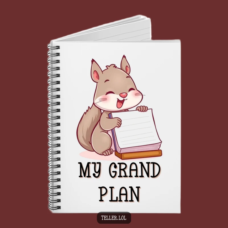 Funny Squirrel Notebook: Playful Ledger Stamper, Journal Your Funny Business Plans